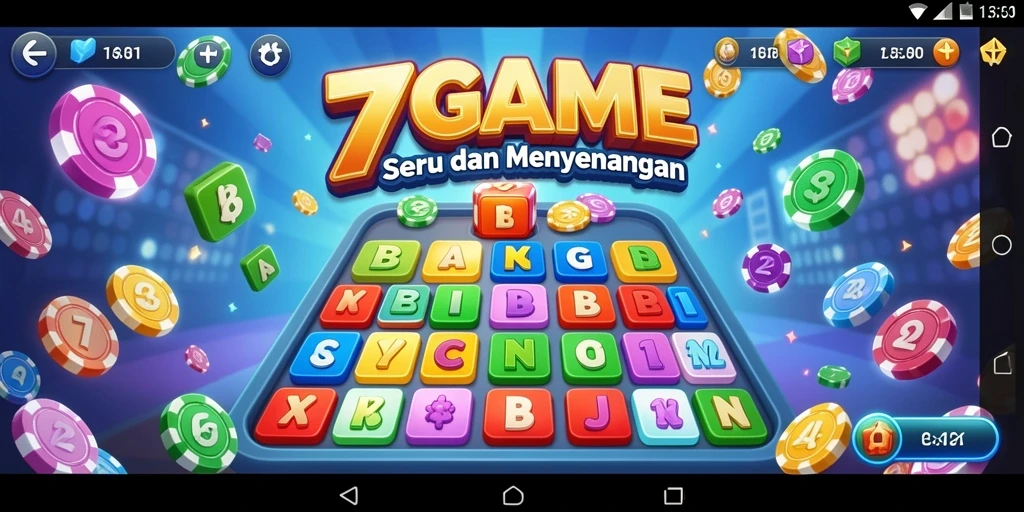 Tampilan menarik dari gameplay Bingo di 7GAME.