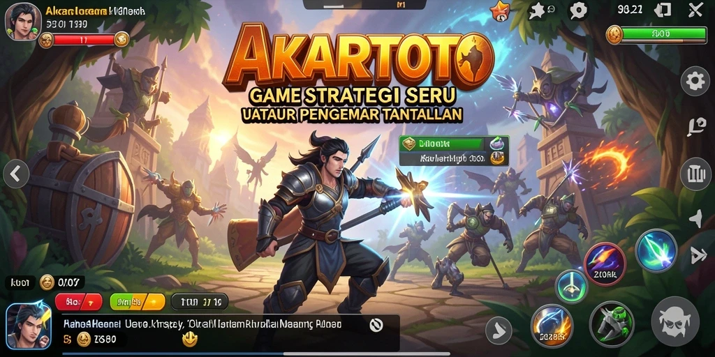 Tampilan menarik dari gameplay Strategy AKARTOTO yang mendebarkan.