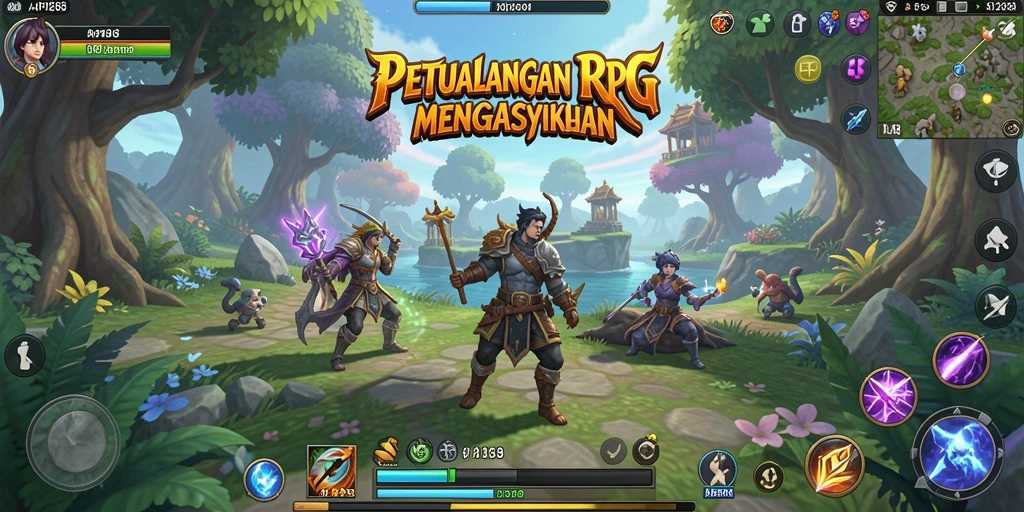 Gambaran gameplay RPG yang mendebarkan dalam API288.