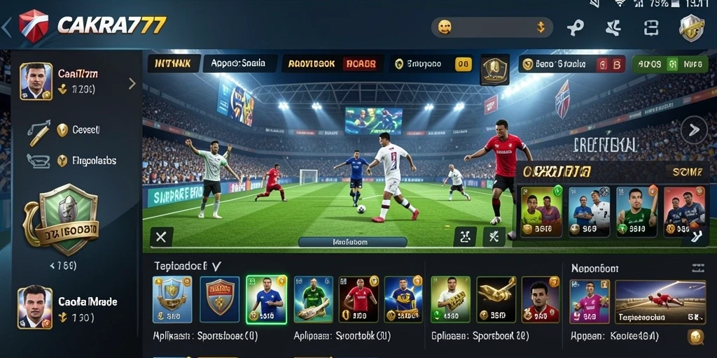Tampilan menarik dari gameplay CAKRA777 selama taruhan Sportsbook.