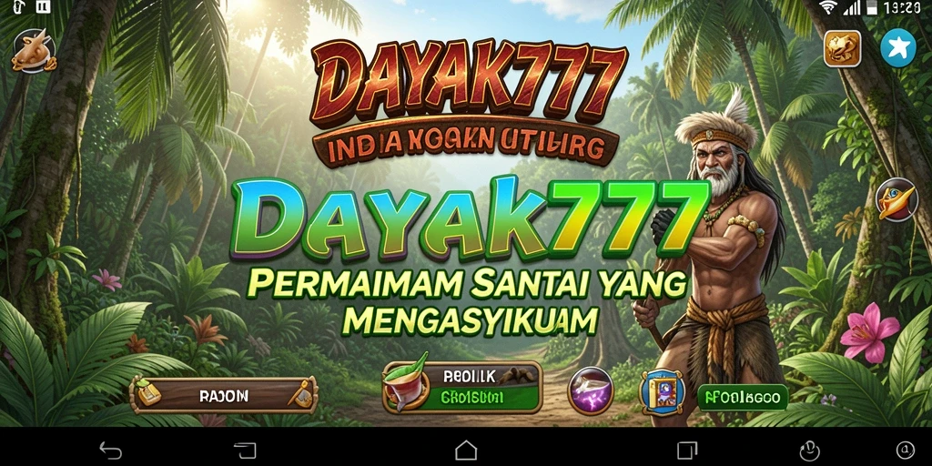 Tampilan gameplay yang menyenangkan dan penuh warna dari DAYAK777.