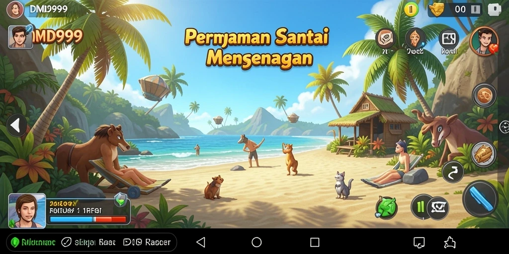 Tampilan menarik dari gameplay DMD999 yang menawan.
