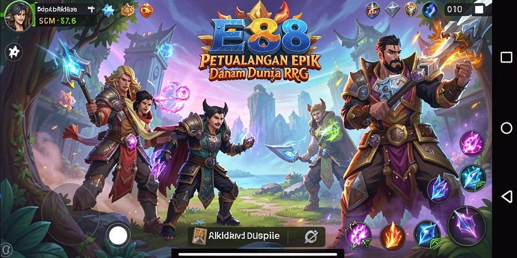Tampilan gameplay E88 yang memukau di dunia RPG.
