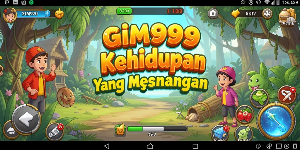 Tampilan gameplay menunjukkan eksplorasi seru dalam dunia simulasi.