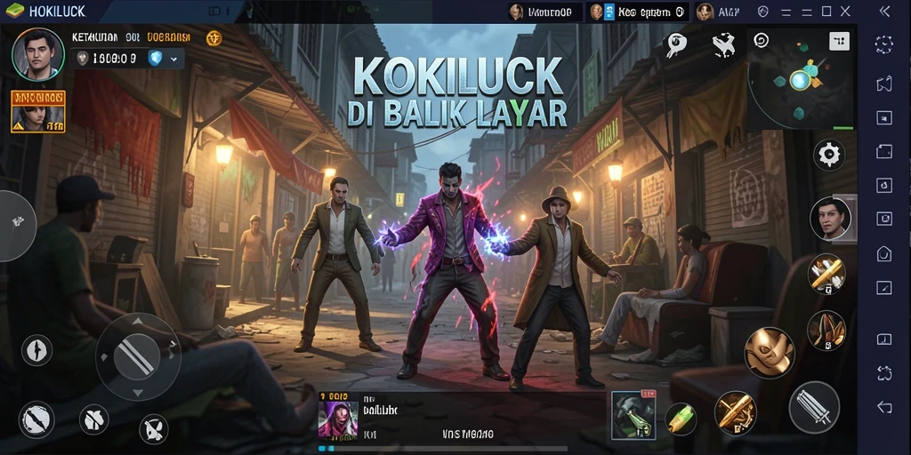 Tampilan gameplay HOKILUCK yang menegangkan dan menyeramkan.