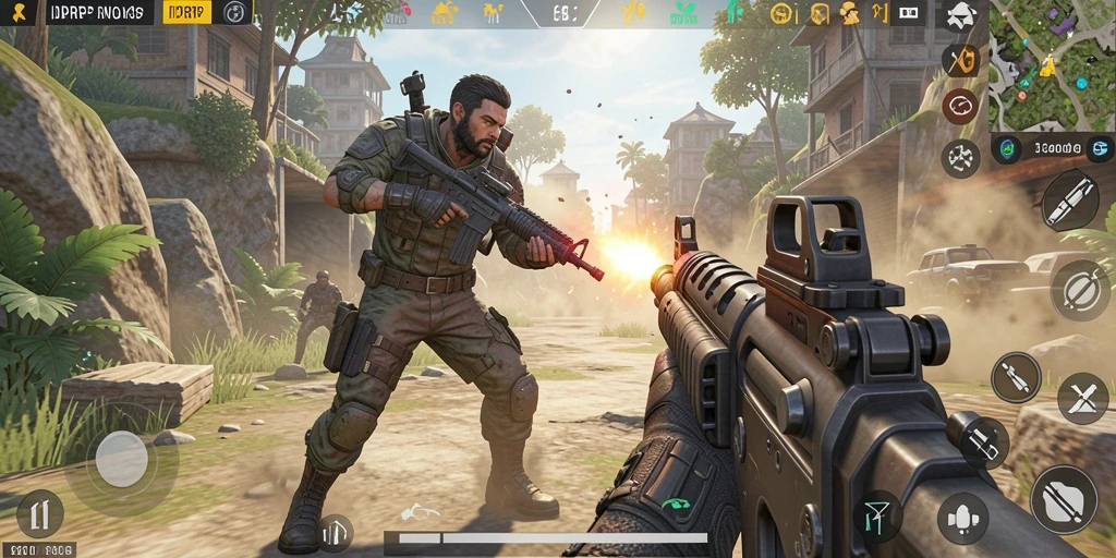 Tampilan gameplay dinamis dan mendebarkan di IDRRP.