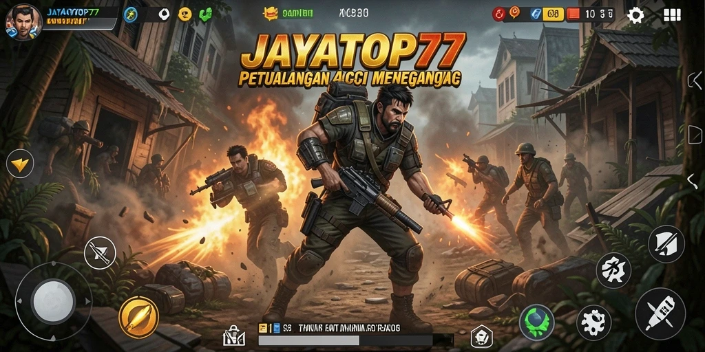 Tangkapan layar menunjukkan aksi mendebarkan dalam gameplay JAYATOP77.