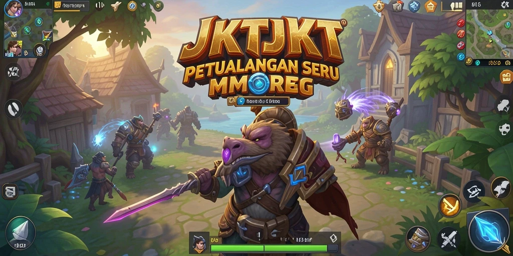 Screenshot inti dari gameplay JKTJKT menampilkan petualangan epik dalam dunia MMORPG.