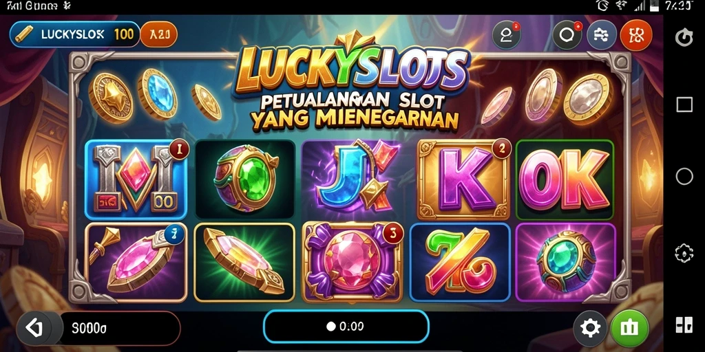Tampilan gameplay menarik dari LUCKYSLOTS dengan elemen ARPG.