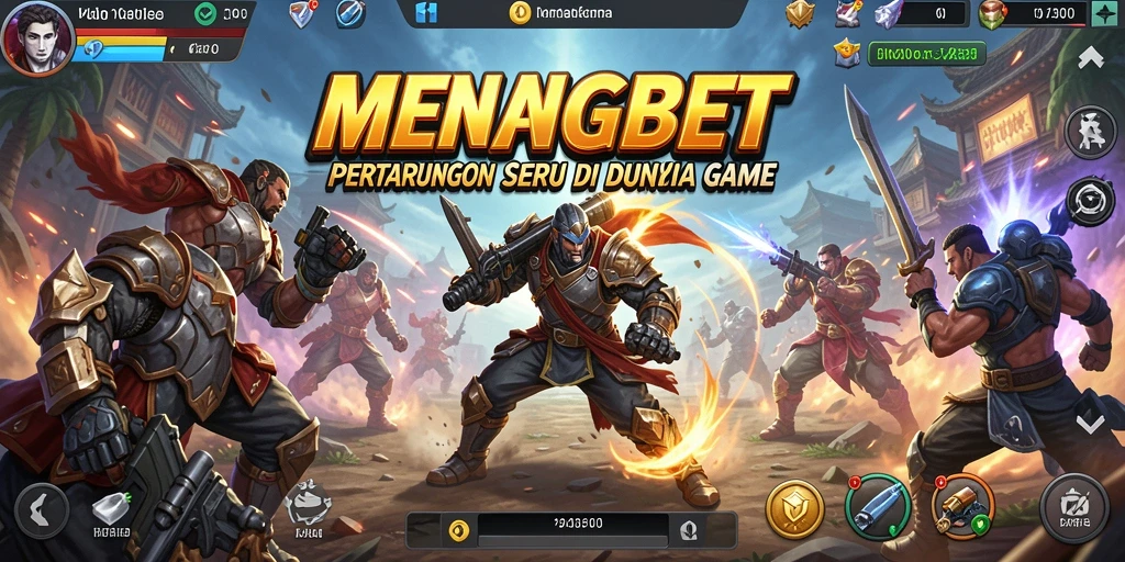 Tampilan seru game Fighting MENANGBET saat pertarungan dengan karakter.