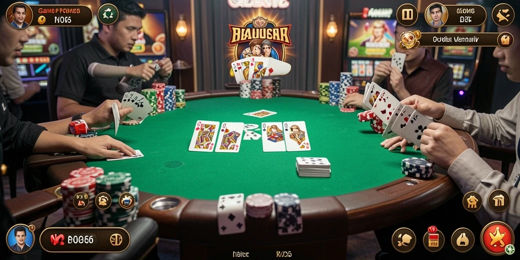 Tampilan gameplay menarik N06 dengan aksi Poker yang seru.