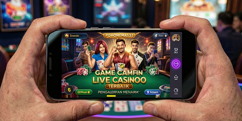 Tampilan gameplay mendebarkan dalam POHONEMAS33 dengan dealer live.