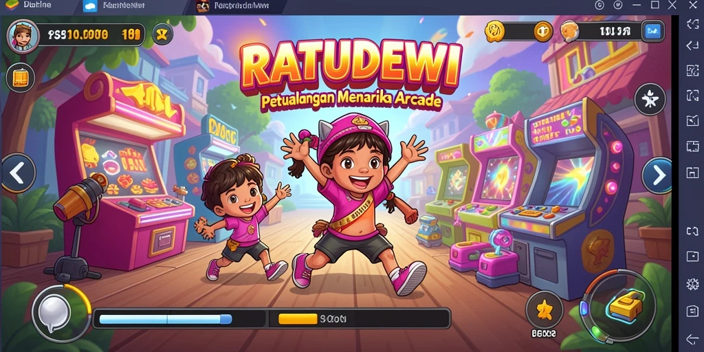 Screenshot gameplay menampilkan aksi seru di dunia RATUDEWI.