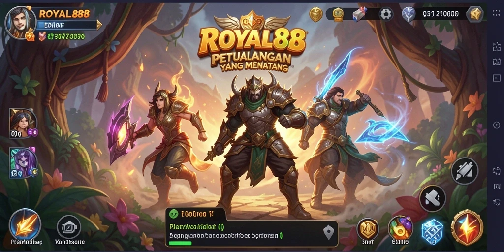 Tampilan gameplay epik di dalam dunia <strong>ROYAL88</strong> yang menantang.