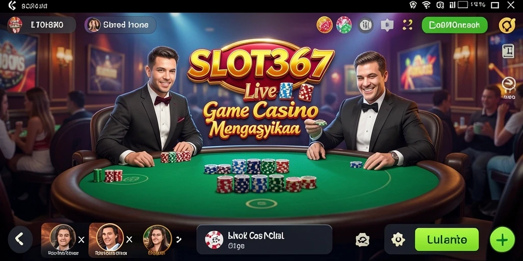 Screenshot utama SLOT367 menampilkan gameplay Live Casino yang seru dan interaktif.