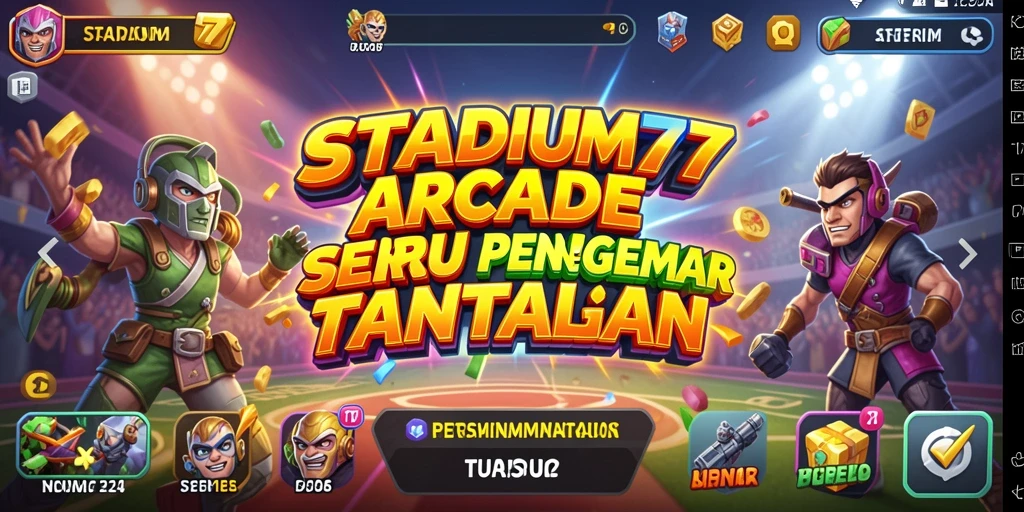 Tampilan gameplay STADIUM77 yang dinamis dan penuh aksi.