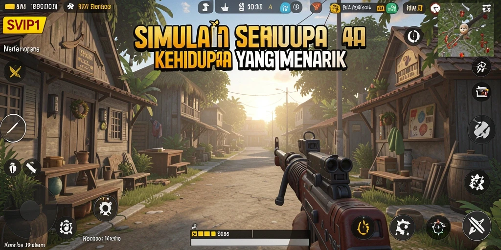 Gameplay menarik dalam SVIP1 yang menggambarkan kehidupan sehari-hari.